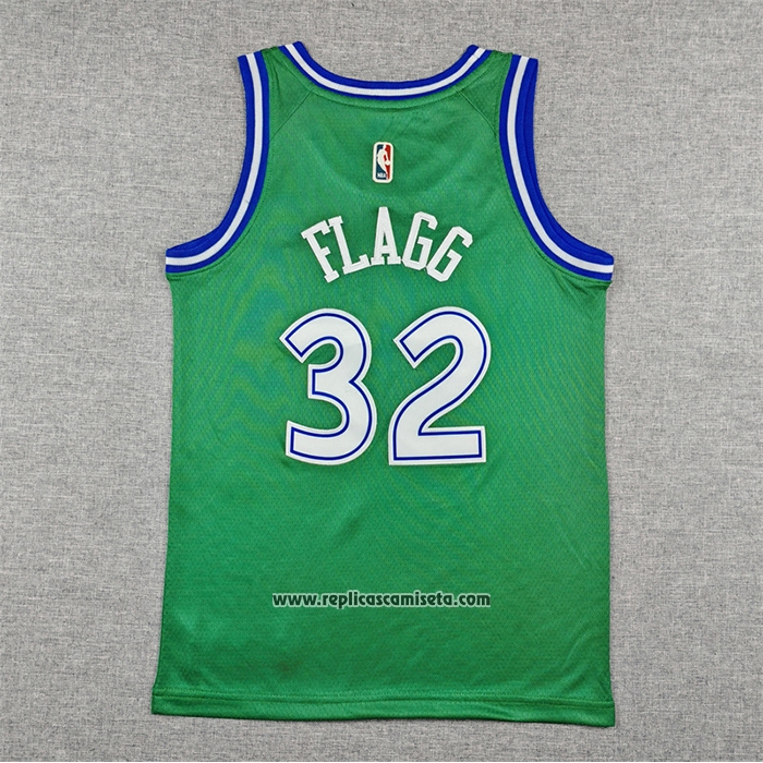 Camiseta Nino Dallas Mavericks Cooper Flagg NO 32 Classic 2025-26 Verde
